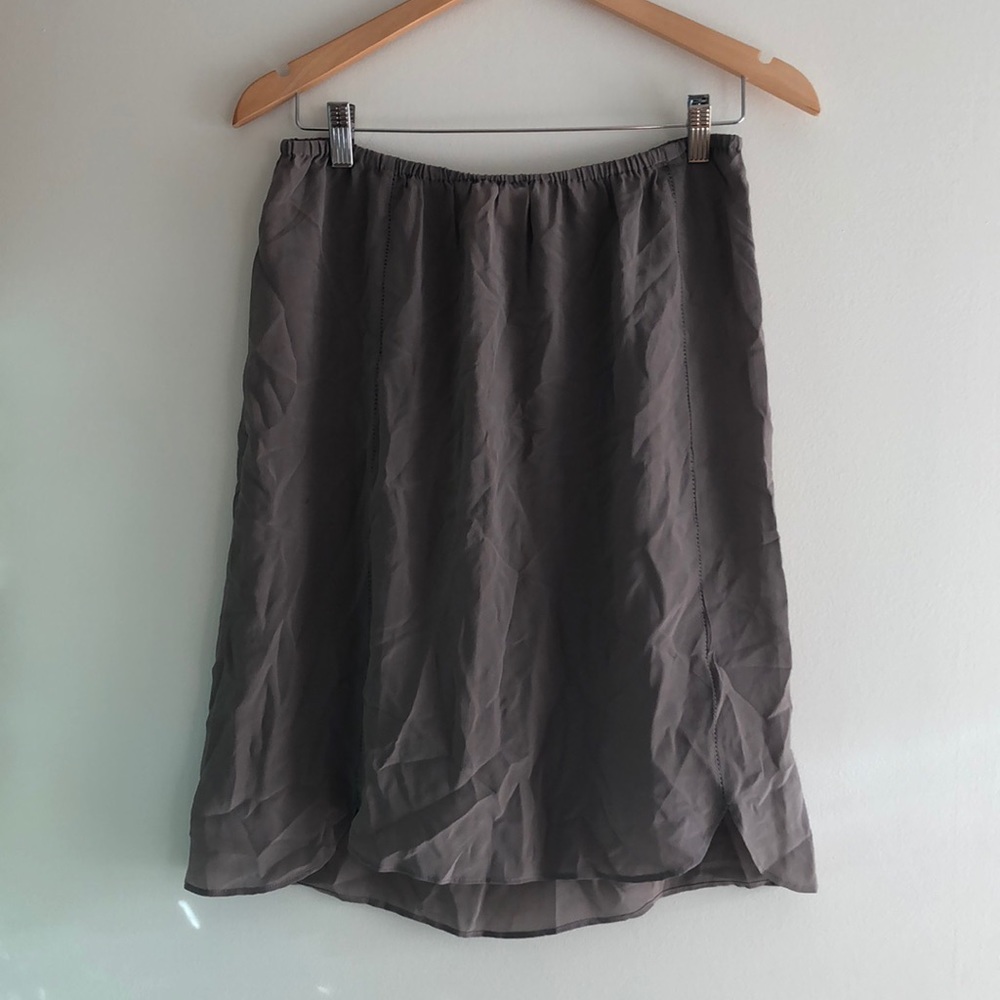 Grey slip skirt